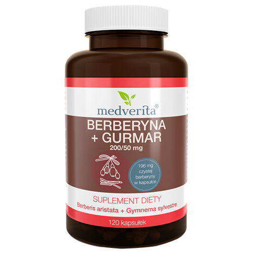 MEDVERITA  Berberyna + Gurmar 200/50 mg 120 kaps