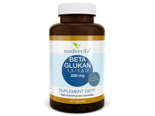 MEDVERITA Beta Glukan 1,3/1,6 D 200 mg 120 kaps