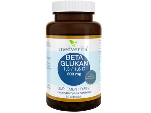MEDVERITA Beta Glukan 1,3/1,6 D 200 mg 60 kaps