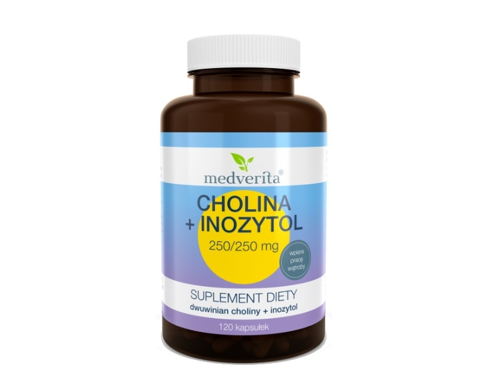 MEDVERITA Cholina 250 mg + Inozytol 250 mg 120 kaps
