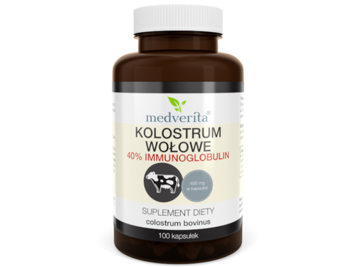 MEDVERITA Kolostrum Wołowe 400 mg 100 kaps