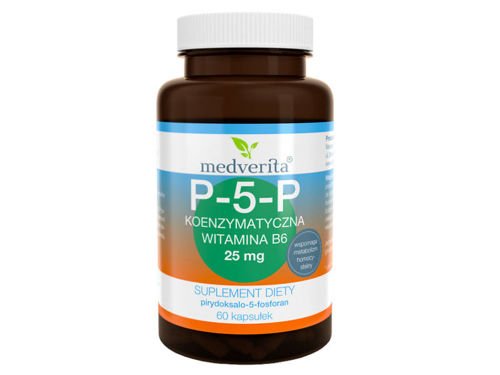 MEDVERITA P-5-P 25 mg Koenzymatyczna Witamina B6 60 kaps