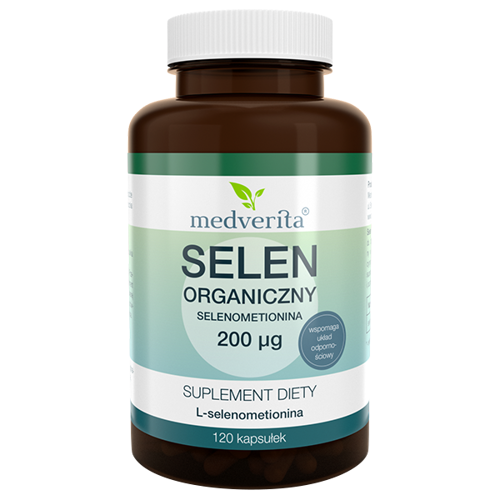 MEDVERITA Selen Organiczny Selenometionina 200mcg 120 kaps