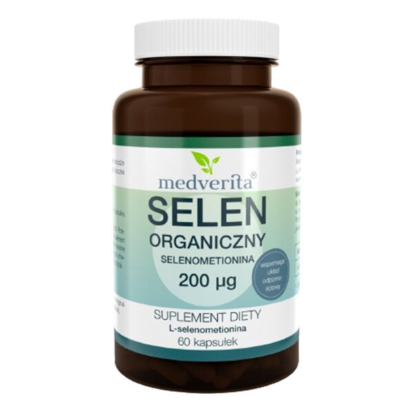 MEDVERITA Selen Organiczny Selenometionina 200mcg 60 kaps