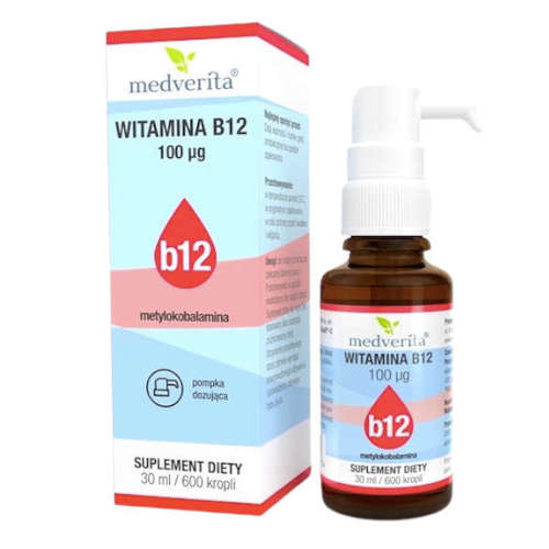 MEDVERITA Witamina B12 Metylokobalamina 30ml/600k