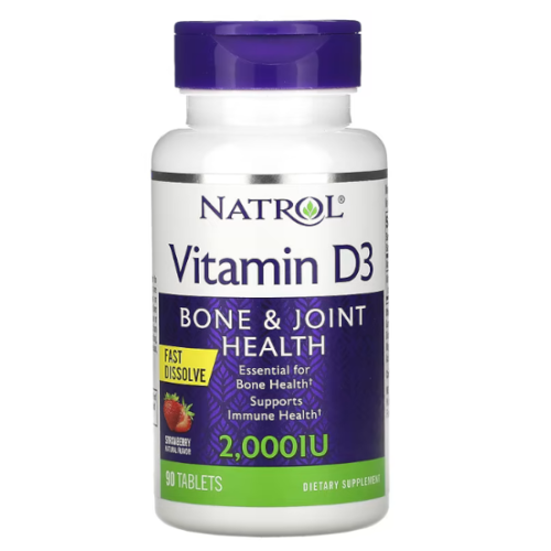 NATROL Vitamin D3 2000 IU 90 tab USA