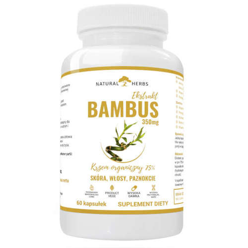 NATURAL HERBS Bambus Ekstrakt 350 mg 60 kaps
