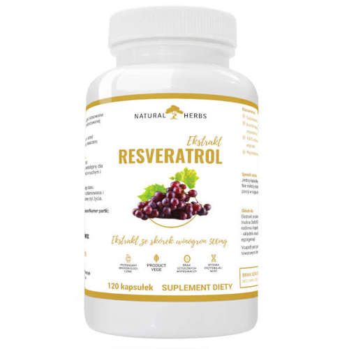NATURAL HERBS Resveratrol Ekstrakt 500 mg 120 kaps
