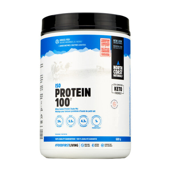 NORTH COAST NATURALS ISO Protein 100 680 g (hydrolizat, izolat, probiotyk, enzymy trawienne)