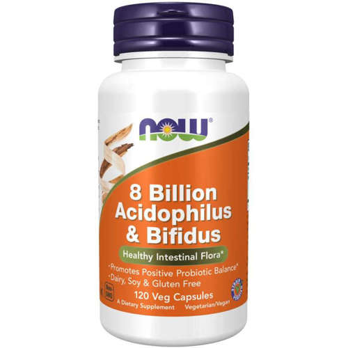 NOW FOODS 8 Billion Acidophilus & Bifidus Probiotyk 120 vkaps