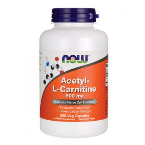 NOW FOODS Acetyl L-Carnitine 500mg 200 kaps 