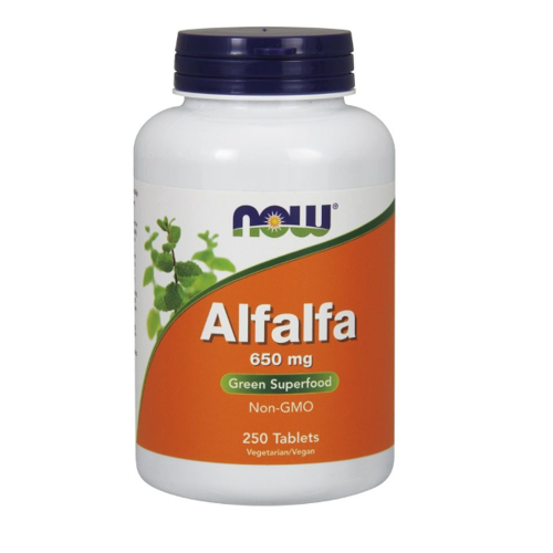 NOW FOODS Alfalfa - Lucerna Siewna 650 mg 250 tabl