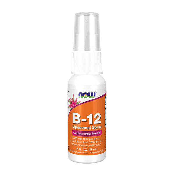 NOW FOODS B-12 Liposomal Spray - Liposomalna witamina B12 płyn 59 ml