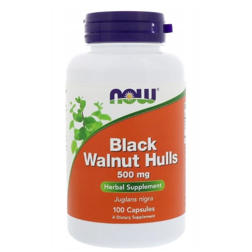 NOW FOODS Black Walnut Hulls 500 mg 100 kaps