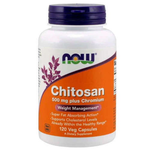NOW FOODS Chitosan 500 mg 120 kaps (cholesterol)