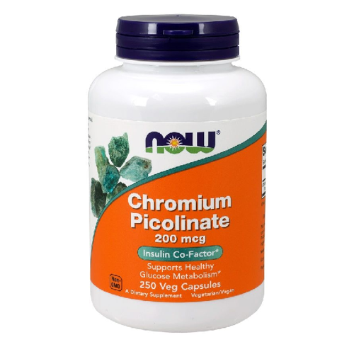 NOW FOODS Chromium Picolinate - Chrom Pikolinian 200mcg 250 kaps