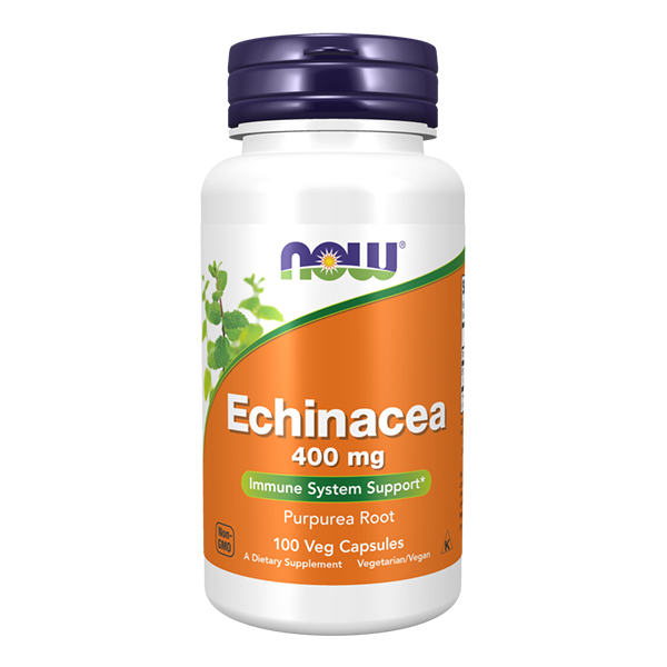 NOW FOODS Echinacea - Jeżówka Purpurowa 400 mg 100 kaps