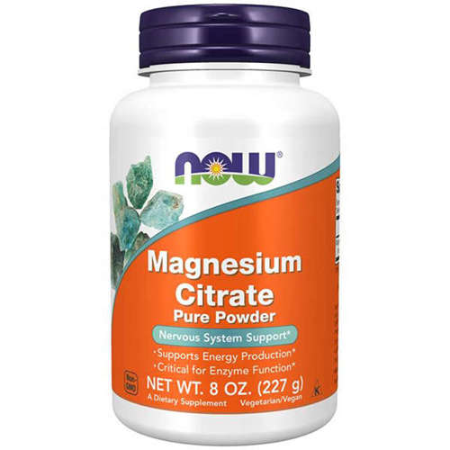 NOW FOODS Magnesium Citrate - Magnez cytrynian magnezu 227 g