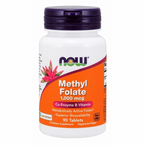 NOW FOODS Methyl Folate - Kwas Foliowy 1000mcg 90 tab