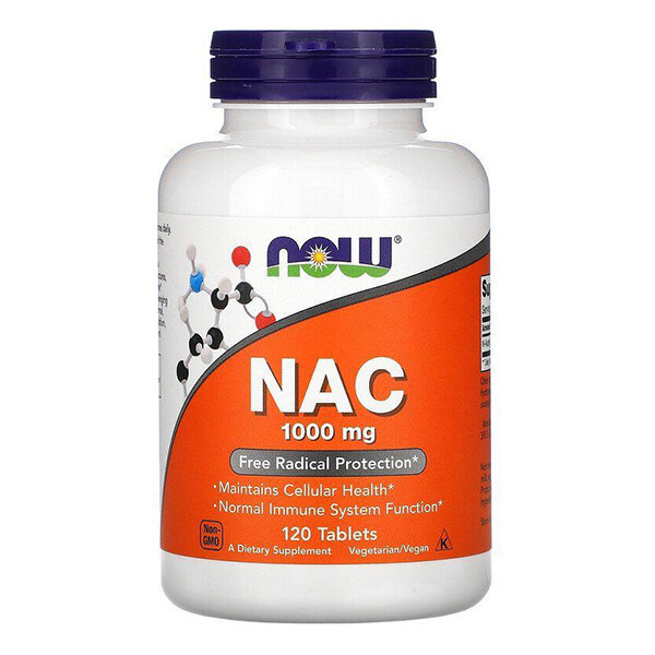 NOW FOODS NAC N-Acetylo-L-Cysteina 1000mg 120 tab
