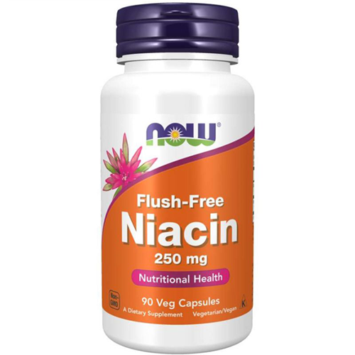 NOW FOODS Niacin Flush-free Niacyna B3 250 mg 90 kaps