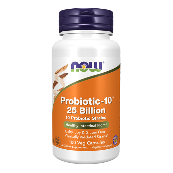 NOW FOODS Probiotic-10 25 miliardów CFU 100 vkaps