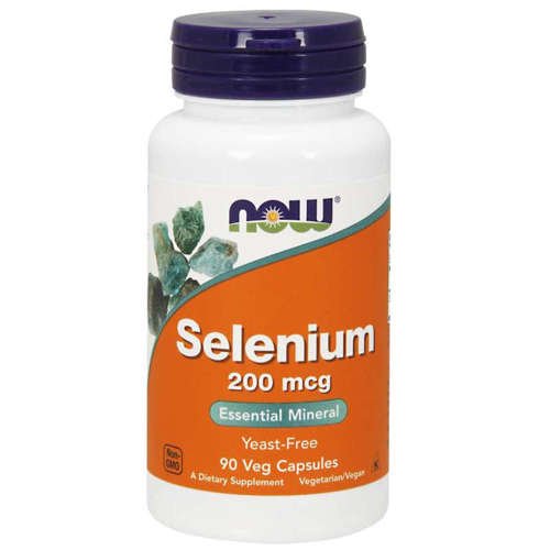 NOW FOODS Selenium - Selen 200mcg 90 vkaps