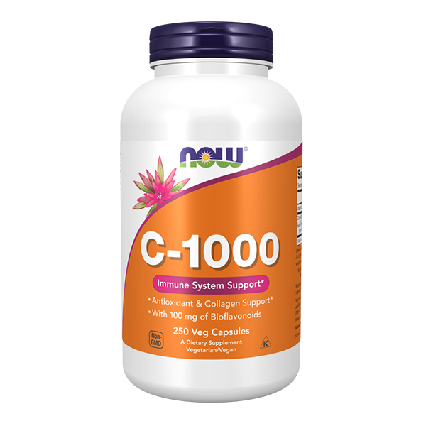 NOW FOODS Witamina C 1000 mg z bioflawonoidami 250 vkaps
