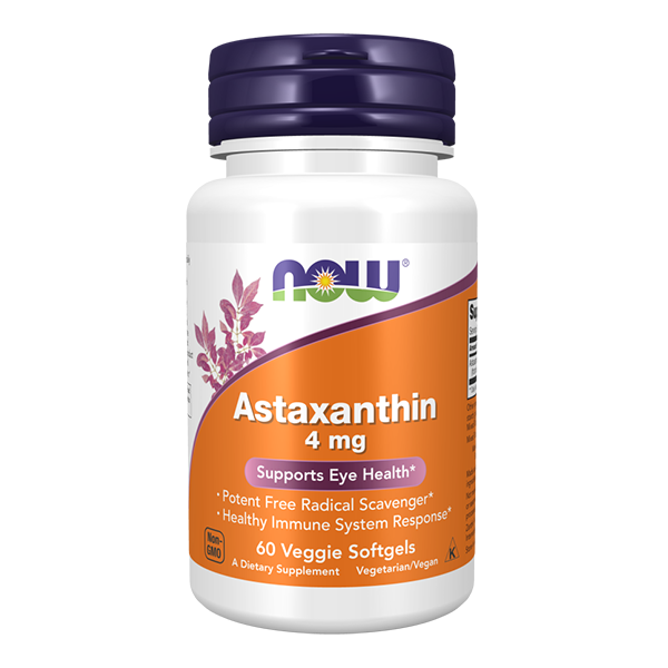 NOW Foods Naturalna Astaksantyna 4 mg 60 kaps