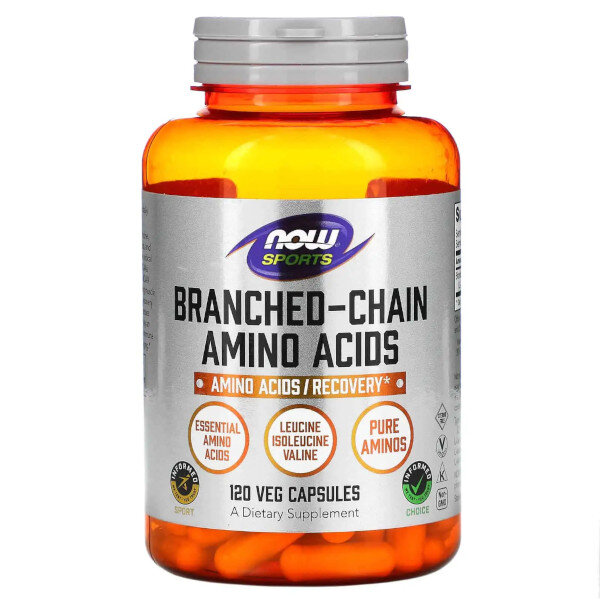 NOW SPORTS Branched-Chain Amino Acids 120 vkaps