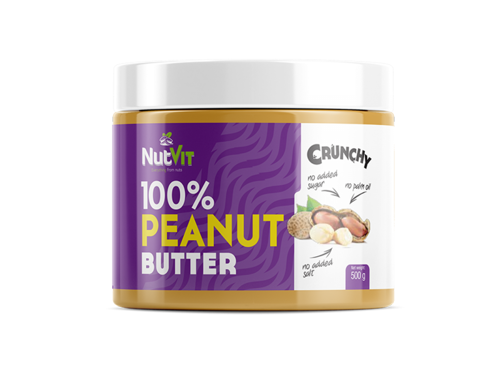 NUTVIT 100% Peanut Butter 500 g