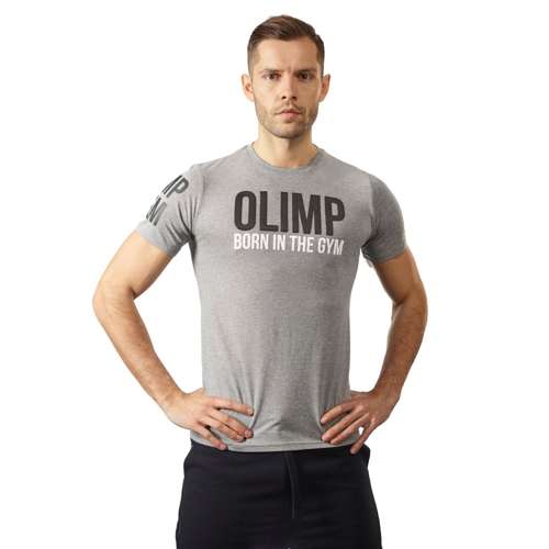 OLIMP LIVE & FIGHT BIG GREY - Męska koszulka