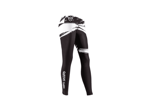 OLIMP LIVE & FIGHT LEGGINGS CLASSIC BLACK&WHITE - Damskie legginsy treningowe