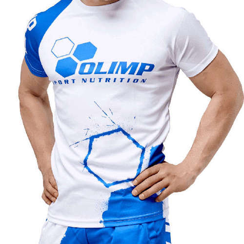 OLIMP LIVE & FIGHT Men's T-Shirt REGLAN CREW WHITE SERIES