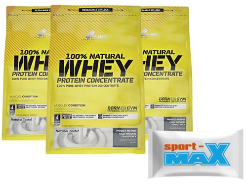 OLIMP Whey Protein Concentrate 3x 700 g + próbka Sport-max 