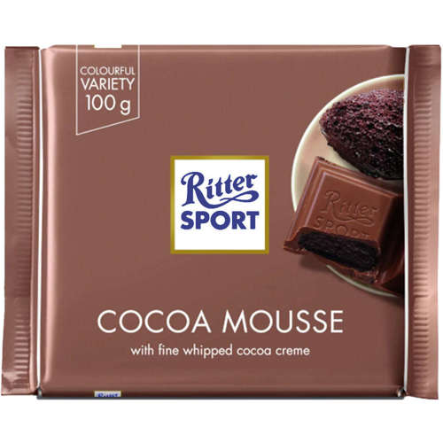 Ritter Sport Cocoa Mousse Czekolada z nadzieniem kakaowym 100g