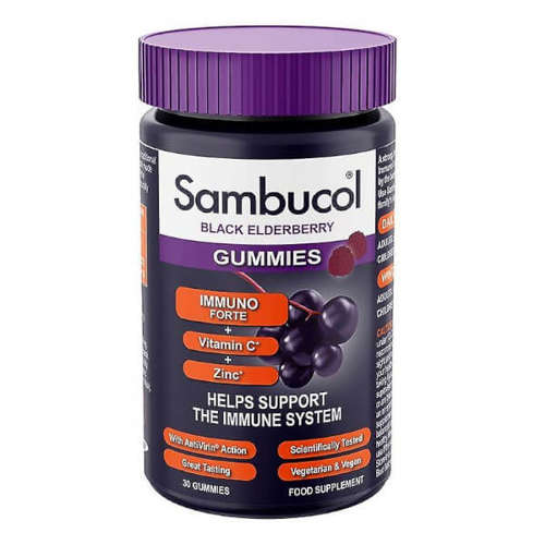 SAMBUCOL Gummies Immuno Forte Vitamin C + Zinc 30 żel