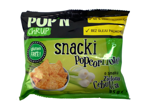 SANTE POP'N CHRUP Snacki Popcornowe Zielona Cebulka 35 g