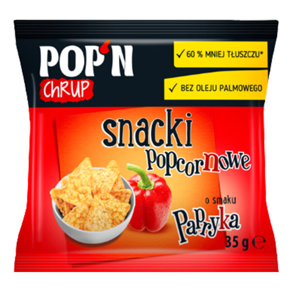SANTE POP'N CHRUP Snacki Popcornowe z Papryką 35 g