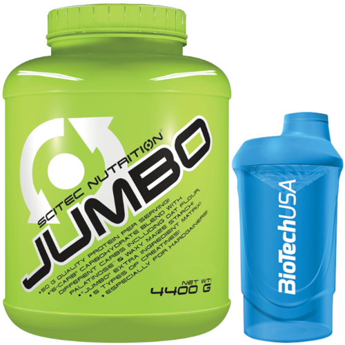 SCITEC Jumbo 4400 g + SPORT-MAX Shaker 600 ml