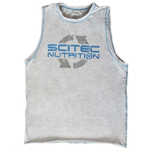 SCITEC SN Sleeveless T-Shirt Grey - Koszulka Top Treningowy Damski
