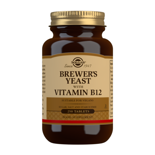 SOLGAR Brewer's Yeast with Vitamin B12 250 tabl drożdże piwne