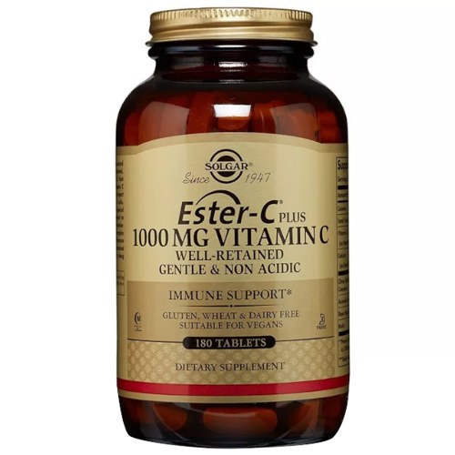 SOLGAR Ester C Plus 1000 mg Vitamin C 180 tabl