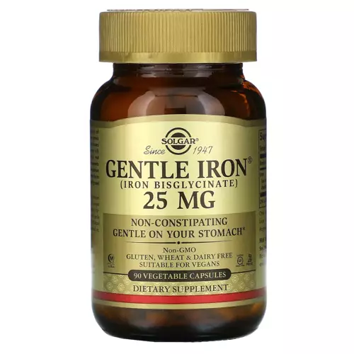 SOLGAR Gentle Iron 25 mg 90 kaps