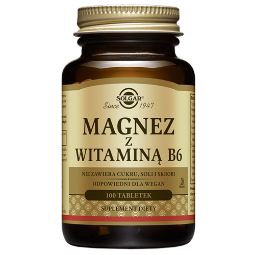 SOLGAR Magnesium With Vitamin B6 100 tabl