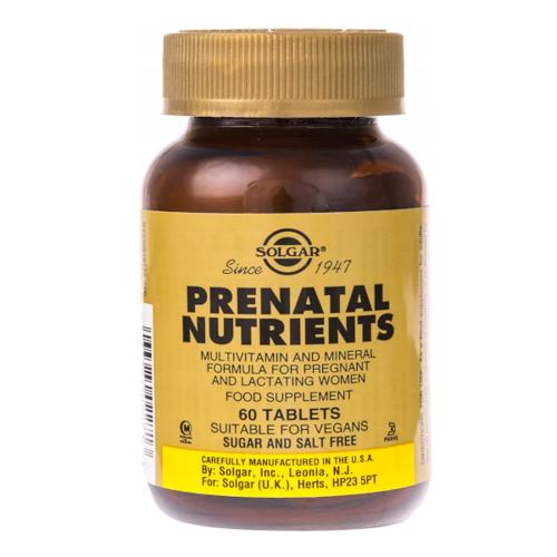 SOLGAR Prenatal Nutrients 60 tabl