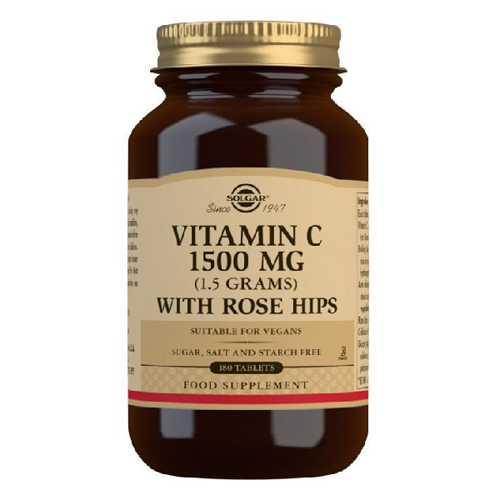 SOLGAR Vitamin C 1500 mg With Rose Hips 180 tabl