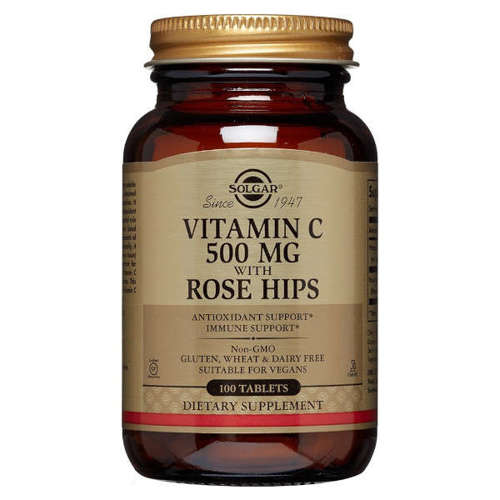 SOLGAR Vitamin C 500 MG With Rose Hips 100 tabl