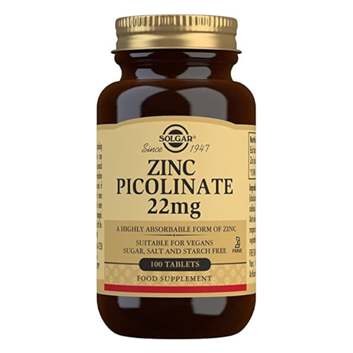 SOLGAR Zinc Picolinate 22 mg 100 tabl