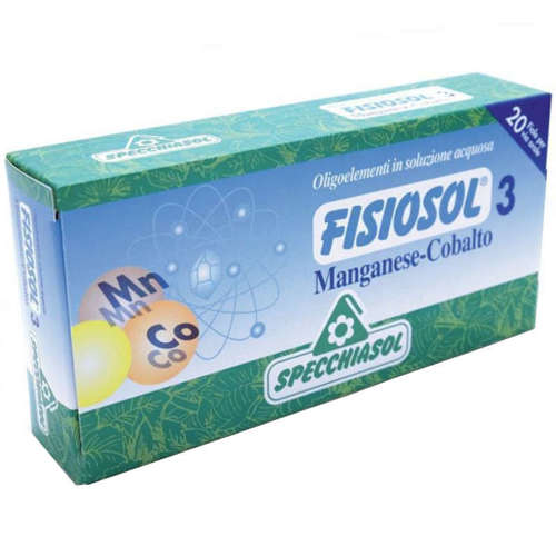 SPECCHIASOL Fisiosol 3 Manganowo-Kobaltowy 40ml 20 ampułek